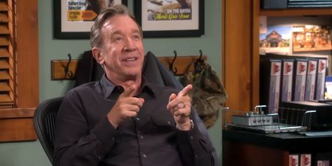 If you've wondered what happened to Tim Taylor after Home Improvement, Tim Allen has an answer for you! Patricia Richardson, Tim Taylor, 90s Hits, Jonathan Taylor Thomas, Jonathan Taylor, Tim Allen, Standing Fans, Josh Brolin, Stunt Doubles