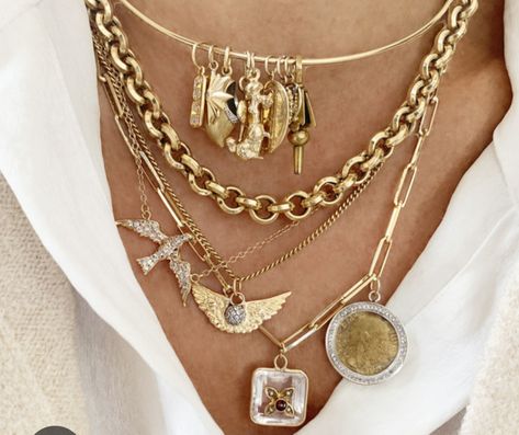 Moodboard Jewelry, Mixed Chain Necklace, Ultrasonic Jewelry Cleaner, Diamond Tennis Necklace, 18k Gold Chain, 18k Gold Necklace, White Gold Necklaces, Jewelry Inspo, Rose Gold Necklace