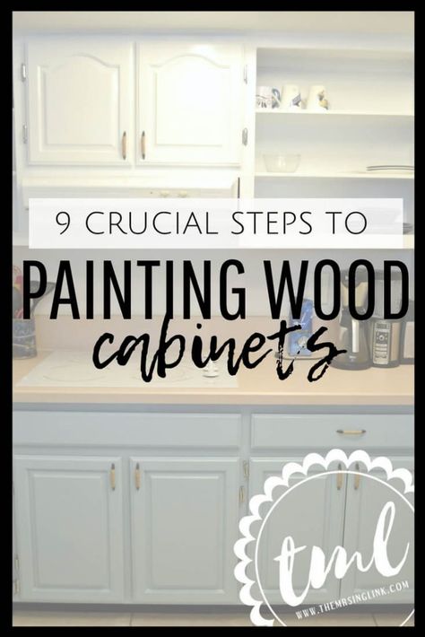 Diy Painting Wood Cabinets, How To Paint Wood Kitchen Cabinets, Repainting Wood Cabinets, Diy Cabinet Refinishing, Repainted Kitchen Cabinets Before And After, How To Redo Cabinets, Painting Wooden Cabinets Kitchens, Paint Wooden Kitchen Cabinets, Diy Kitchen Cabinets Makeover Paint