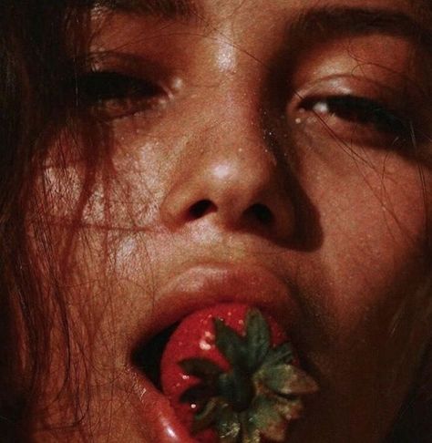 Fruit Shoot, Close Up Portraits, Eat Fruit, La Face, Red Aesthetic, Magazine Art, Dragon Age, Photography Inspo, Photography Inspiration