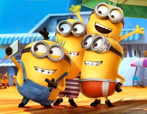 Minions Wallpaper Full Hd For Laptop, 4 Minions Together, 4 Cartoon Friends, Three Minions, 4 Minions, Minions Friends, Minion Photos, Minions 4, 3 Minions