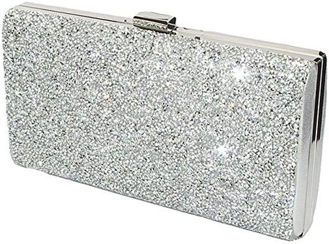 Bling Purses, Silver Clutch, Silver Bling, Suede Clutch, Party Purse, Evening Handbag, Evening Clutch Bag, Silver Rhinestone, Evening Clutch