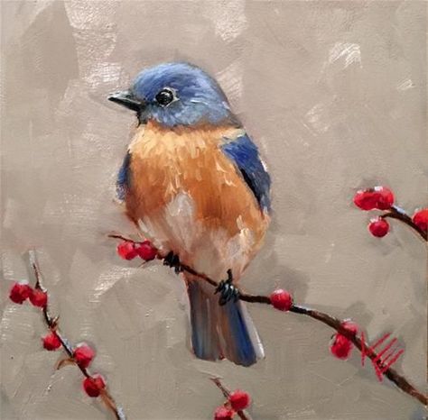 Best 25+ Blue bird art ideas on Pinterest | Bird painting acrylic ... Bird Painting Acrylic, Bird Paintings On Canvas, Galleria D'arte, Painting Birds, Painting Canvases, Bird Paintings, Soyut Sanat Tabloları, Bird Painting, Bird Pictures