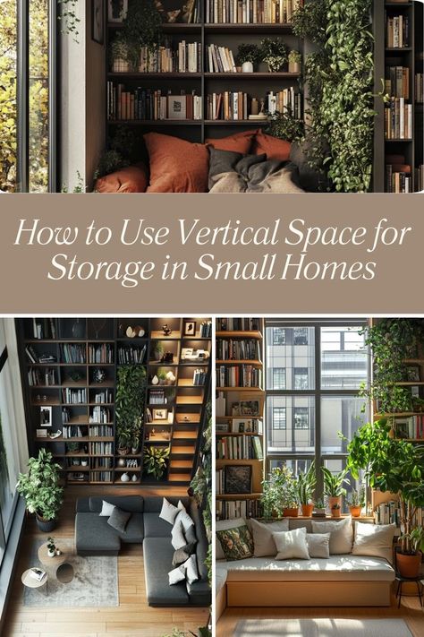 Maximize storage in small homes by using vertical space with these smart DIY ideas. #VerticalStorage #SmallSpaceLiving #DIYOrganization Declutter And Organize, Maximize Storage, Organize Declutter, Vertical Storage, Small Homes, Diy Organization, Small Space Living, Floor Space, Declutter