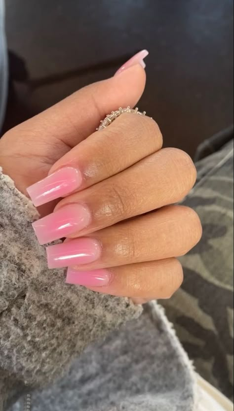 Pink Aura Nails, Aura Nails, Formal Nails, Blush Nails, Pink Aura, Nails Only, Acrylic Nails Coffin Short, Gem Nails, Short Acrylic Nails Designs