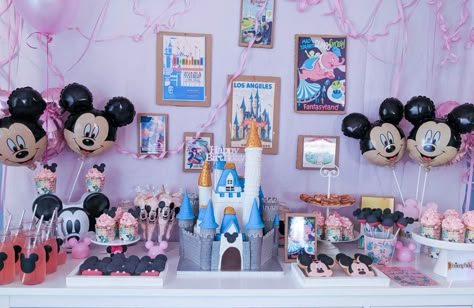 Disneyland Party Decorations Diy, Disney 3rd Birthday, Twin Baby Birthday Party Ideas, Twin Baby Birthday, Baby Birthday Party Theme, Mickey Mouse Themed Birthday Party, Disneyland Birthday, Mickey Birthday Party, Disney Theme Party