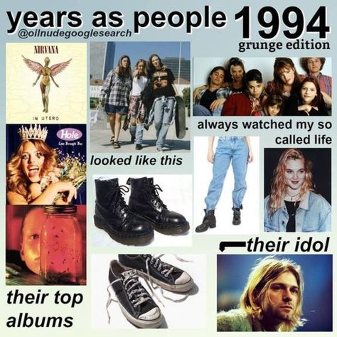 Grunge 1994 | If Countries Were People | Know Your Meme 90s Rock Fashion, 1990s Fashion Grunge, Grunge 1990s, 90s Grunge Outfits, 1990s Nostalgia, Top Albums, 90s Fashion Grunge, Grunge Music, 90s Nostalgia