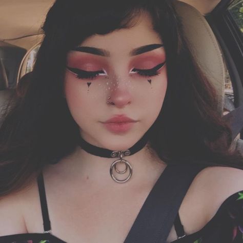 Makeup Emo, Makeup Kawaii, E Girl Makeup, Egirl Makeup, Mekap Mata, Drag Make-up, Makeup Drawing, Alt Makeup, Kawaii Makeup