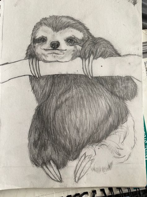 I need ti finsih this ughhhh Sloth Sketch, Sloth Art, Sloth, Drawing Tutorial, Sketch, Humanoid Sketch, Drawings, Art