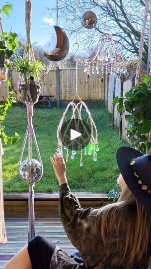 Diy Wind Chimes, Suncatchers, Wind Chimes, Macrame, Audio, Sun, Crystals, Macramé