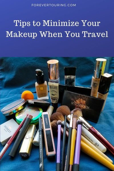 Ho to Minimize Your Makeup for Travel Best Travel Makeup Products, Travel Makeup Look, Camping Makeup, Diy Travel Makeup, Milani Eyeshadow, Lancome Eyeshadow, Minimalist Packing, Cream Blush Stick, Travel Size Makeup