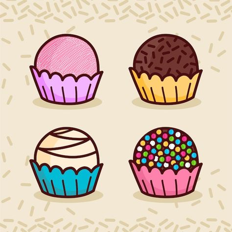 Brigadeiro tradicional desenhado a mão | Premium Vector #Freepik #vector #brigadeiro-gourmet #brigadeiro #doce-brigadeiro #trufa Graham Balls Design, Graham Balls Logo, Brigadeiro Logo, Graham Balls, Sewing Business Logo, Create A Business Logo, Free Business Logo, Of Logo Design, Ball Drawing