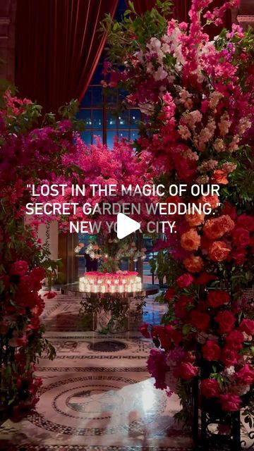 Tantawan Design Wedding & Events on Instagram: ""We transform a New York City venue into a Garden of Dreams wedding." Part 2. . . . . . . . Venue: @ciprianievents  Planner: @amykatzevents  Design and Production: @tantawanbloom  Lighting: @stargrouppro  Cake: @rbicakes  Makeup Artist: @samanthaagostinomakeup  Bridal Stylist: @staciethestylist  Rentals: @luxeeventrentals @tantawanbloom  Linens and Napkins : @thefinishingtouchny  Photographer: @hechler.photographers  Videographer: @thecandiproject  Hairstylist: @monafiedhair  Invitation-Papers and accessories: @eaffinepapers  Music: @hanklanemusic After Party DJ: @kristavaldj   #WeddingInspo #WeddingGoals #InstaWedding #DreamWedding  #Design  #art #tantawandesign  #weddingdesign #epicwedding  #newyorkwedding  #cipriani #ciprianiwedding #cipri Bridal Stylist, Secret Garden Wedding, Reception Ideas, Wedding Goals, After Party, New York Wedding, Design Wedding, Insta Wedding, Garden Wedding