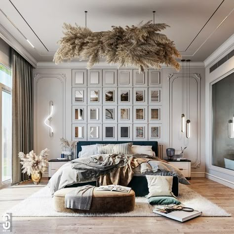 Interior Design Per La Casa, Neoclassical Interior, Bedroom Interior Design Luxury, Bed Design Modern, Classic Bedroom, Bedroom Bed Design, Design Del Prodotto, Home Room Design, Luxurious Bedrooms