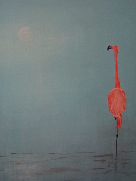 acrylic painting, flamingo Painting Flamingo, Flamingo Illustration, Acrylic Painting Inspiration, Flamingo Painting, Peacock Painting, Flamingo Art, Beach Painting, Sumi E, Coastal Art