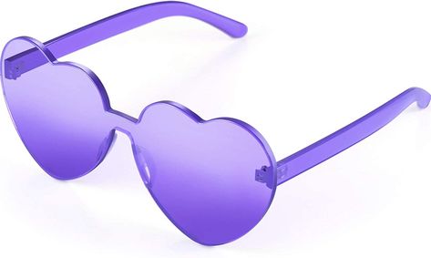 Heart Shape Sunglasses, Sunglasses Party, Transparent Heart, Shape Sunglasses, Purple Sunglasses, Heart Glasses, Maui Jim Sunglasses, Purple Party, Party Sunglasses