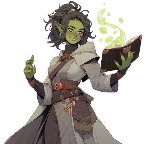 Half Orc, Goblin Art, Pathfinder Character, Dungeons And Dragons Characters, Dnd Art, Dnd Characters, Character Portraits, Cute Characters, Fantasy Character Design