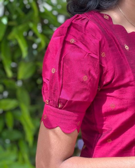 Sleves Design For Kurti, Back Design Blouse Fashion Styles, Sleeve Design For Kurtis, Blouse Sleeves Design, Casual Blouse Designs, Dress Designs For Stitching, Blue Blouse Designs, Skin Care Home Remedies, Simple Frock Design