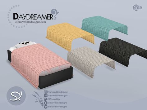 The Sims Resource - Daydreamer blanket toddler Sims 4 Blanket, Sims 4 Blanket Cc, Sims 4 Toddler Bed, The Sims 4 Cc Resource, Toddler Bed Blanket, Sims 4 Clutter, Sims 4 Toddler, Sims Community, Kids' Bed