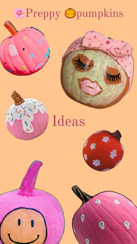 Cute pumpkin ideas Cute Pumpkin Ideas, Preppy Pumpkin, Halloween Pumpkin Designs, Duo Halloween Costumes, Preppy Fall, Pumpkin Ideas, Pumpkin Painting, Carving Ideas, 4th Of July Outfits