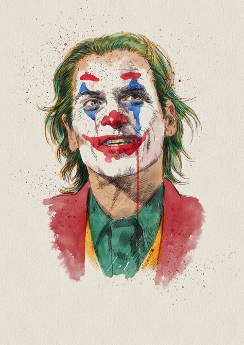 Any comic art fans here? This painting of a DC sociopath Arthur Fleck 🃏 Joker 🃏 depicted by Zoltan Korcsok in #rebelle3 software blew our minds. Joker Tumblr, Image Joker, Joker Painting, Joker Photos, Joker Film, Joker Drawings, Der Joker, Joker Iphone Wallpaper, Joker Images