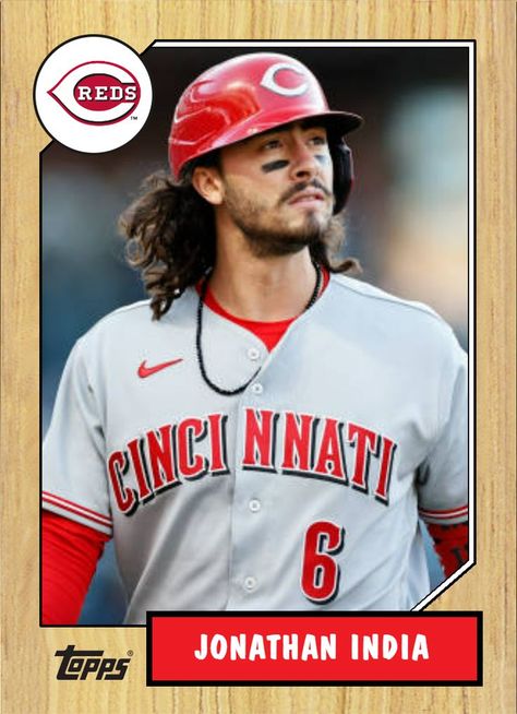 Jonathan India Reds, Cincinnati Reds, Cincinnati, Sports Jersey, Baseball Cards, India, Baseball, Fan, Red