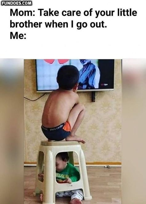 Brother Memes, Funny Baby Jokes, Brother Humor, Baby Jokes, Funny Baby Pictures, Funny Baby Memes, Jokes Hilarious, Hilarious Jokes, Funny Pictures With Captions