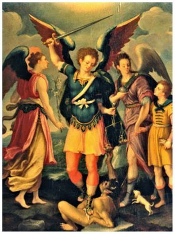 ORACION A LOS TRES ARCANGELES PARA ABRIR LOS CAMINOS DEL AMOR, SUERTE, PROSPERIDAD, TRABAJO | ORACIONES A LOS SANTOS Michael And Lucifer, Michelangelo Sculpture, Spiritual Prayers, Catholic Images, San Michele, Psalm 91, Religious Images, Archangel Michael, Faith Prayer