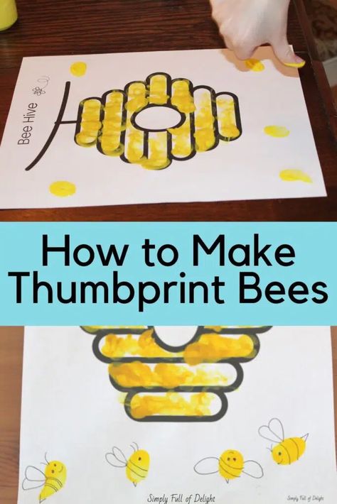 Bee Hive Activity, Bee Theme For Preschoolers, Bee Art Toddlers, Honeycomb Craft Preschool, Honeycomb Printable Free, Easy Bee Crafts For Preschoolers, Bee Toddler Craft, Bee Arts And Crafts For Kids, Bee Thumbprint Craft