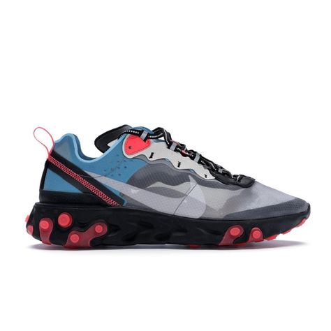 We Know What's Good on Instagram: “Nike React Element 87 Blue Available in DMs 💥💥” Mens Sport Sneakers, Nike React Element 87, Blue Chill, Nike Blazers Mid, Luxury Sneakers, Nike React, Triple Black, Nike Blazer, Nike Sneakers