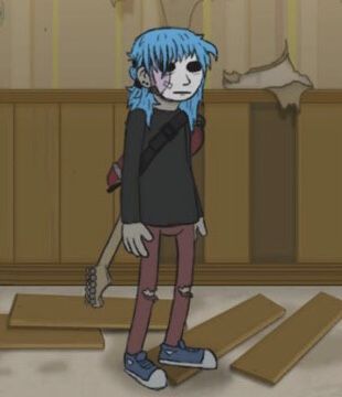 Sal From Sally Face, Sally Face Side Profile, Sally Face Hair Down, Sally Face Playing Guitar, Horrorcore Aesthetic Wallpaper, Sally Face Jail, Sally Face Sprite, Sally Face In Game, Sallyface Characters