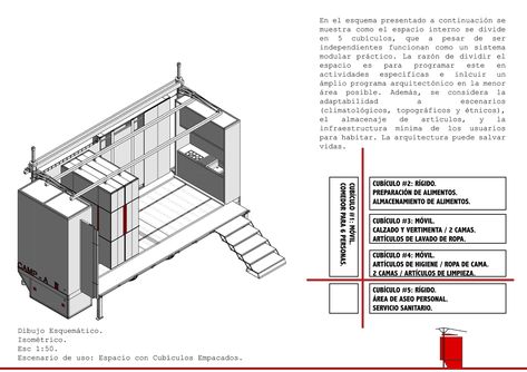 Gallery of Living Capsule Offers Shelter From Disasters - 20 Capsule Architecture, Flatpack Kitchen, Case Study House, Micro Homes, Under Bridge, Small Home Ideas, Micro House, Spatial Design, Boat Interior