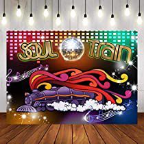 Soul Train Party Decorations, Prom Theme Party, Soul Train Party, Dance Party Decorations, Prom Party Decorations, 70s Party Theme, Glow Photos, Train Photo, Disco Dancing