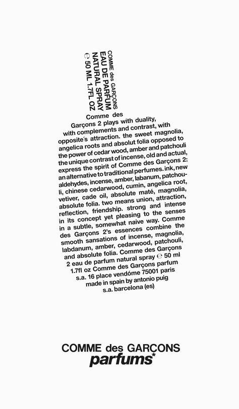 Comme des Garçons 2 ‘Spray the word’ campaign (Proposal) Commissioned by Comme des Garçons Parfums / PUIG ©Comme des Garçons Parfums / PUIG Comme Des Garcons Aesthetic, Comme Des Garcons Campaign, Sweet Magnolia, Pizza Box, Cover Art Design, Graduation Project, Branding Identity, Fashion Advertising, Advertising Poster