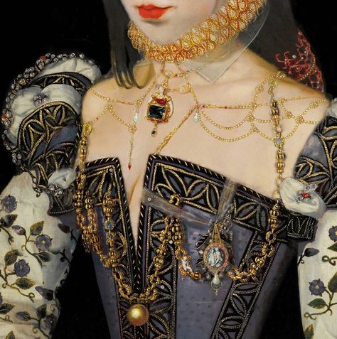 Marguerite d Valois, Queen Margo, Queen of France  -  Click to enlarge Queen Margot, Queen Of France, Detail Art, Classical Art, Moda Vintage, Mode Inspiration, Historical Fashion, Fashion History, Larp