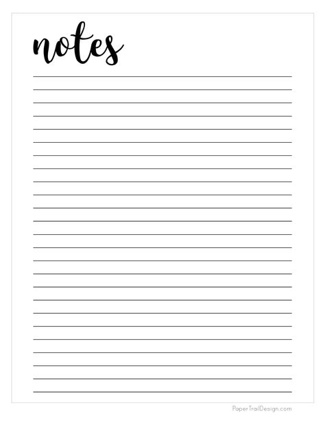 Use this free printable notes template to keep track or your thoughts, ideas, or plans. Coordinates with our other planner printables. S Note Templates, Cute Note Backgrounds Aesthetic, Free Paper Templates Goodnotes, Aesthetic Notes Printable, Cute Note Template Printable, Note Taking Paper Free Printable, Note Printables Templates, Printable Notepad Template, Printable Note Paper Cute