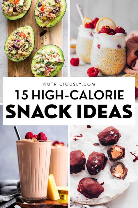 17 Easy High-Calorie Snacks for Healthy Weight Gain 2 Healthy High Calorie Snacks, Healthy High Calorie Foods, High Calorie Diet, High Calorie Snacks, Calorie Dense Foods, Weight Gain Meals, High Calorie, Weight Maintenance, Filling Snacks