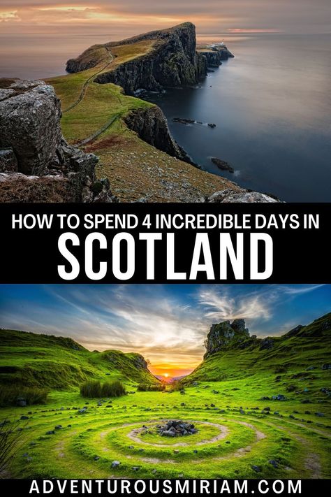 Discover how to spend unforgettable 4 days in Scotland with my detailed Scotland itinerary. Perfect for first-timers, this guide covers all you need to know about exploring Scotland in 4 days, from Edinburgh's historic streets to the majestic Scottish Highlands. #ScotlandItinerary #4DaysInScotland #TravelScotland 3 Day Scotland Itinerary, 4 Day Scotland Itinerary, 5 Day Scotland Itinerary, Scotland Ireland England Trip, 3 Days In Scotland Itinerary, 4 Days In Scotland, London Scotland Ireland Itinerary, Scotland In February, 5 Days In Scotland