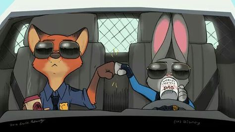 Thug life. Fur Affinity, Zootopia Fanart, Zootopia Nick And Judy, Zootopia Art, Nick And Judy, Nick Wilde, Disney Zootopia, Images Disney, Artwork Gallery