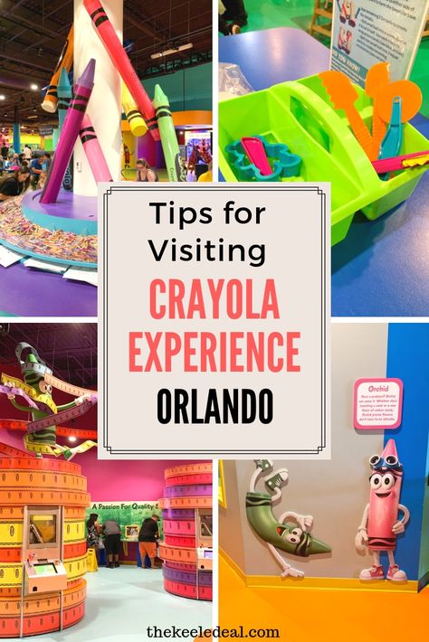 Tips for Visiting Crayola Experience Orlando Orlando Family Vacation, Orlando Trip Planning, Things To Do In Orlando Besides Disney, Crayola Experience, Crayola Experience Orlando, Fun Spot Orlando, Orlando Florida Vacation, Legoland Florida, Orlando Family