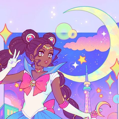 Sailor Moon Anime Aesthetic, Black Character Design, Sailor Moon Drawing, Black Sailor Moon Art, Black Sailor Moon, Black Lady Pfp Sailor Moon, Sailor Moon Cute, Black Lady Chibiusa, Sailor Moon Black