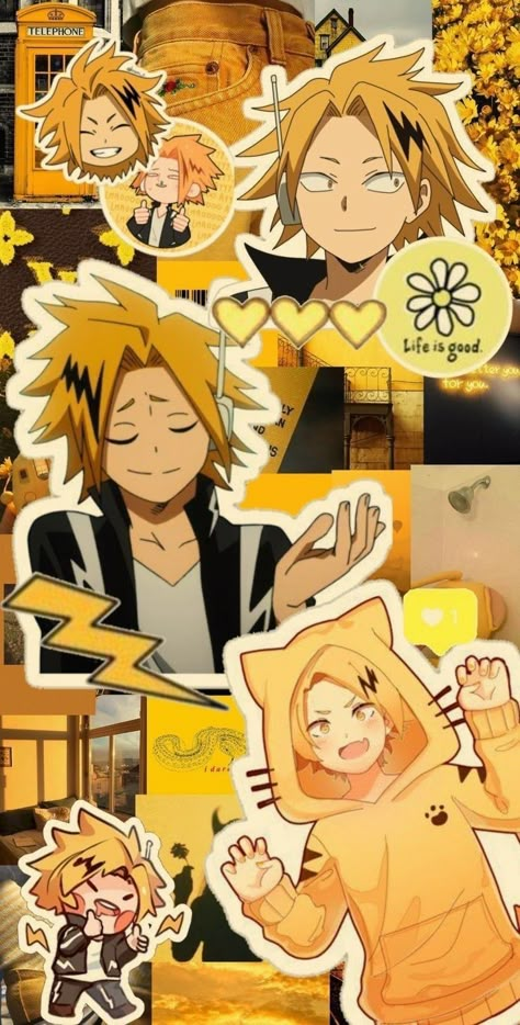 Cute Denki Fanart, Denki Fanart, Kirishima Fanart, My Hero Academia Wallpapers, Mha Wallpapers, Mha Aesthetic, Mha Wallpaper, My Hero Academia Wallpaper, Hero Academia Wallpaper