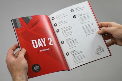 Conference Branding Collateral: San Diego by James West, via Behance Branding Collateral, Conference Agenda, Event Agenda, Agenda Design, Conference Planning, Conference Branding, Itinerary Design, Event Brochure, Conference Ideas