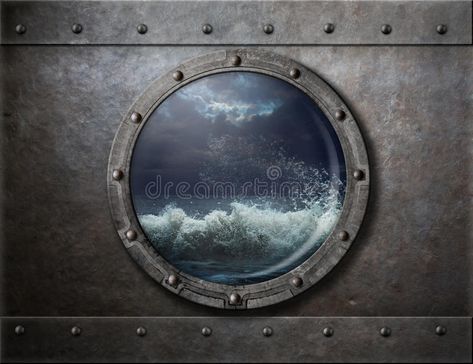 Old ship metal porthole or window with sea storm. Behind it #Sponsored , #Sponsored, #Advertisement, #metal, #storm, #sea, #ship Storm Images, Snail And The Whale, Old Ship, Sea Storm, Porthole Window, Lighthouse Keeper, Light Of My Life, Commercial Design, Royalty Free Photos