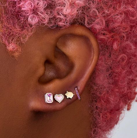 ALISON LOU™ (@alisonlou) posted on Instagram • Apr 11, 2022 at 8:59pm UTC Dahlia Piercing, Dope Jewelry Accessories, Alison Lou, Band Necklace, Diamond Eyes, Heart Diamond, Yellow Citrine, Ear Jewelry, White Diamonds