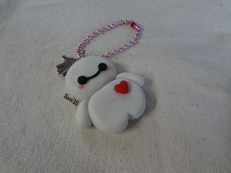 Chibi Baymax by dsam4 Bay Max, Luggage Tags Diy, Tang Yuan, Clay Idea, Crazy Crafts, Diy Luggage, Diy Artwork, Pasta Francesa, Baymax