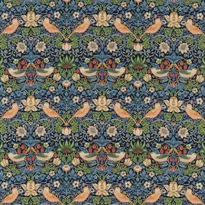 Morris & Co | Strawberry Thief | Fabric | DMCR226463 | Top Designer 0 https://www.top-designer.co.uk/fabric/341308-morris-co-strawberry-thief-fabric-dmcr226463 Strawberry Thief Wallpaper, Thief Wallpaper, Wallpaper Strawberry, William Morris Strawberry Thief, William Morris Wallpaper, Blue Strawberry, William Morris Designs, Strawberry Thief, Draft Stopper