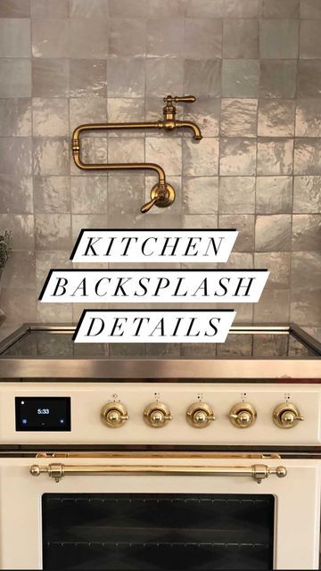 Olivia • LivvyLand on Instagram: "All our backsplash details in one video!😉 Sharing answers to all the FAQs: tile color, grout, spacing, etc. (ps. No filters on these videos so you can really see the tile color variation beauty!✨). We ordered our Zellige tile from @riadtile and it is truly the dreamiest, highly recommend!!😍There was never a doubt about what backsplash I wanted for the kitchen, it was always going to be Zellige and the Natural White color couldn’t be more perfect.✨It’s subtle y No Grout Backsplash Kitchen, Groutless Tile Backsplash, No Grout Backsplash, Chloe Tile Kitchen Backsplash, Zellige Tile Kitchen Backsplash, Groutless Tile, Color Grout, Floating Shelf Kitchen, Wooden Shelves Kitchen