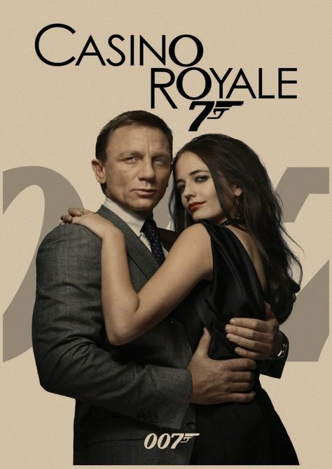 James Bond Casino Royale, James Bond Women, 007 Casino Royale, Bond Women, James Bond Movie Posters, James Bond Style, Daniel Craig James Bond, Korea Language, 007 James Bond