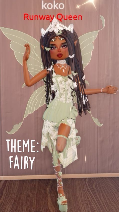 Fantasy Dti Outfit Theme, Dti Theme Fairy Costume, Dress To Impress Theme Fairy Costume, Fairy Dti Outfit, Dti Fairy Costume Outfits, Dress To Impress Fairy Costume, Fairy Dress To Impress, Fantasy Dress To Impress, Beach Theme Cupcakes